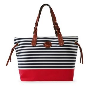 Dooney & Bourke tote bag NWT red and blue striped